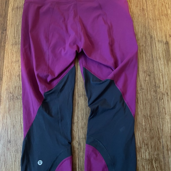 Women’s Lululemon 7/8 pink active running yoga pants leggings size 8 - Picture 1 of 4